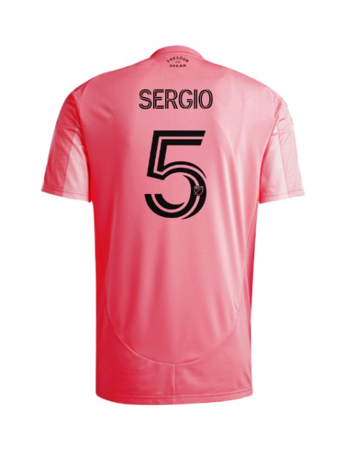 Muži Futbalové oblečenie Inter Miami Sergio Busquets #5 2025-26 Krátky Rukáv - Domáci Muži Futbalové oblečenie Inter Miami Sergio Busquets #5 2025-26 Krátky Rukáv - Domáci